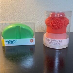 Magnetic Bobby Pin Holder & Ice Facial Roller